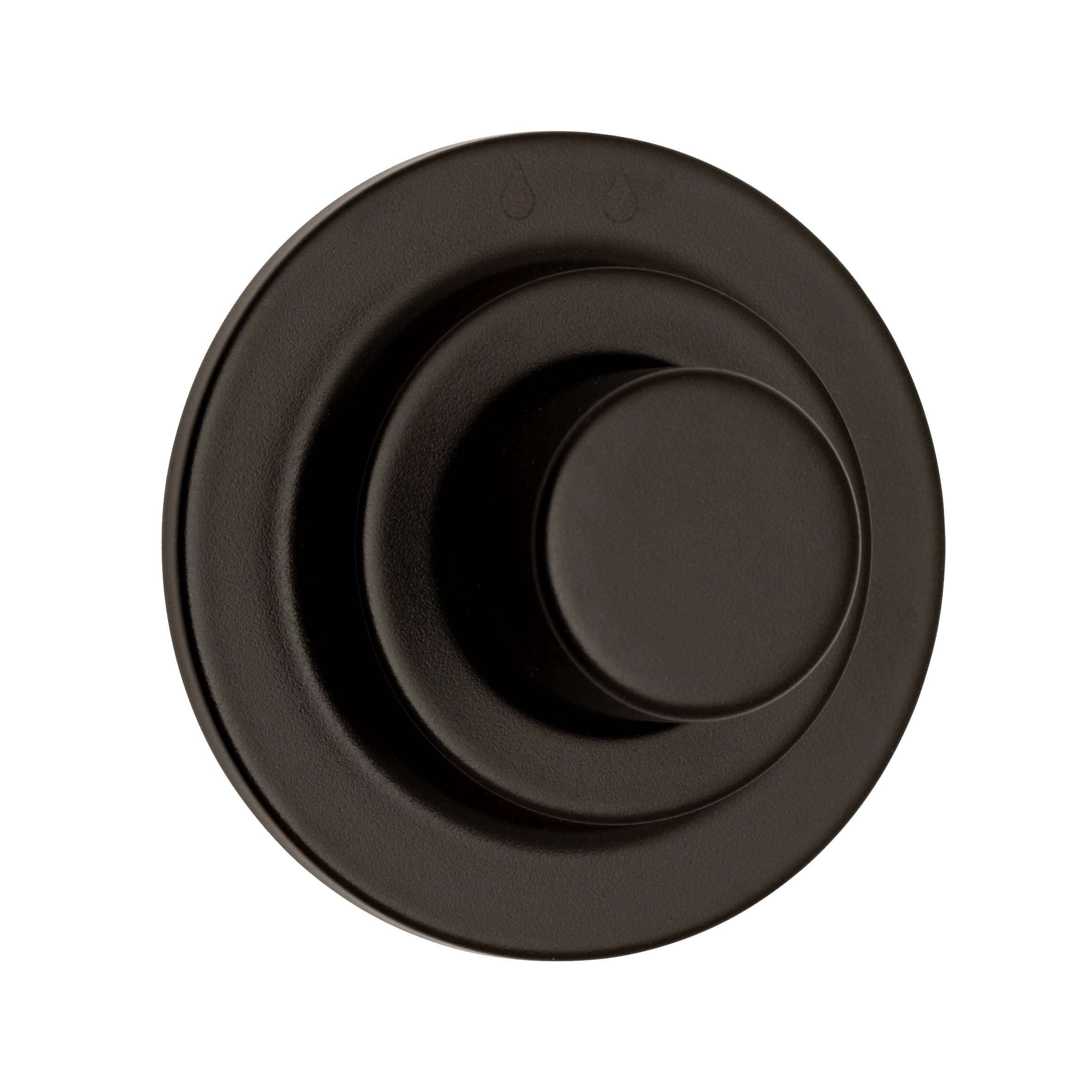 Finish sample Base material solid brass, black matt finish